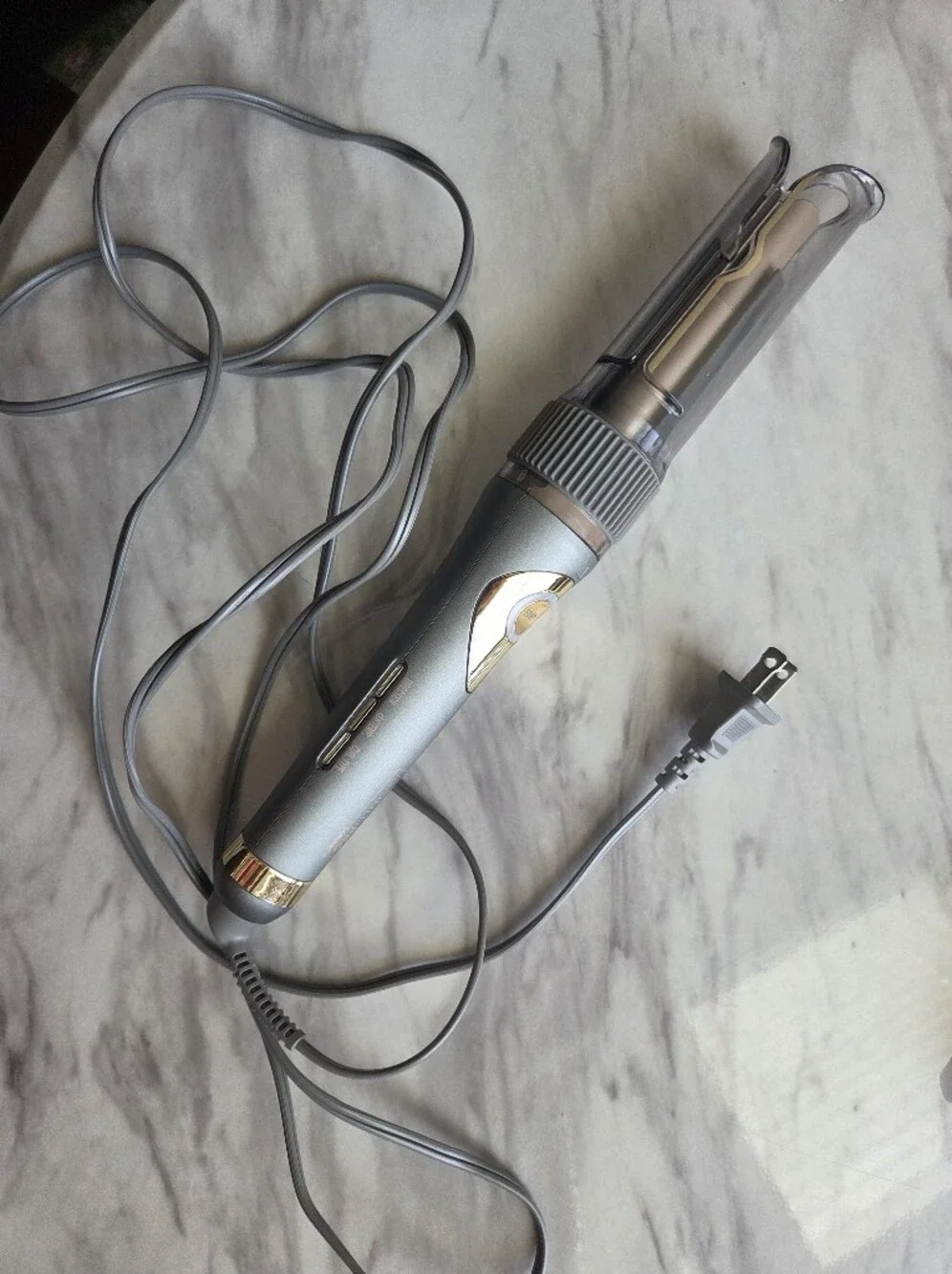 Infinity Pro Canair Secret Gray Gold Corded Hair Styling. Barrel